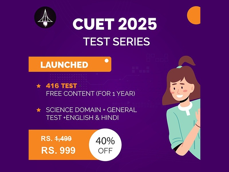 CUET 2025- Test Series Science (Domain) + General Test + English + Hindi