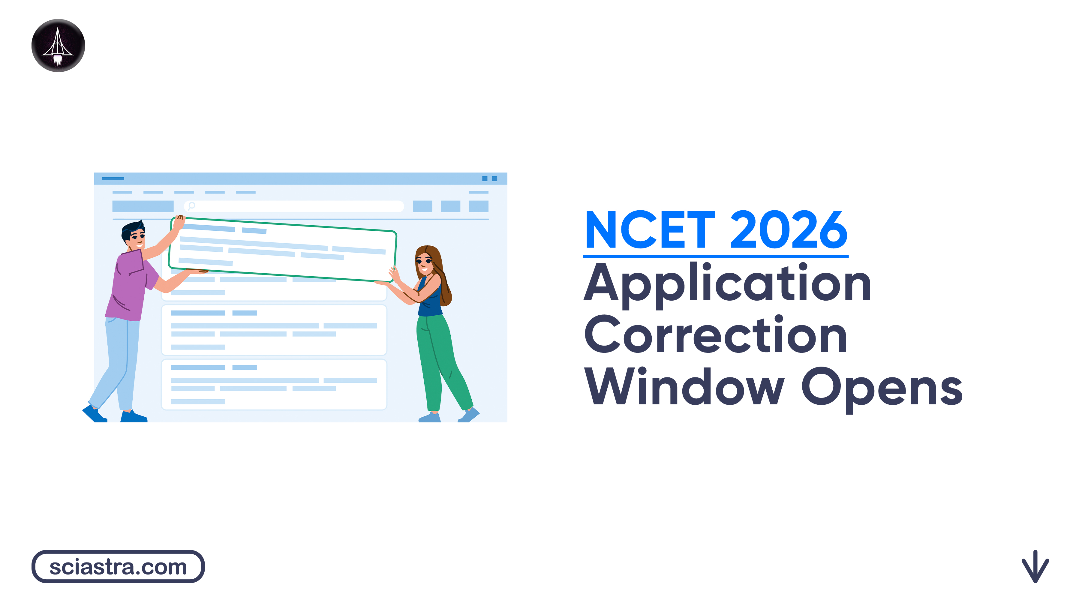 NCET 2026 Application Correction Window Opens