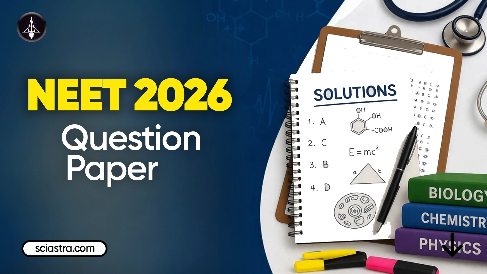 NEET Question Paper 2026: Subject-Wise Questions and Solution PDFs (Avialable Soon)