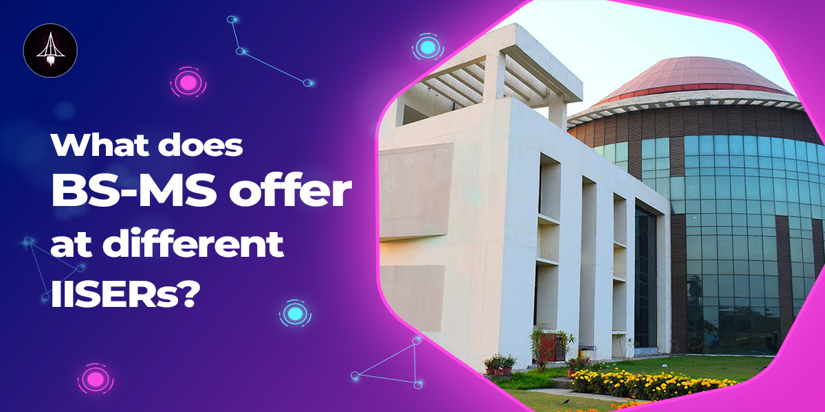 What does BS-MS offer at different IISER?