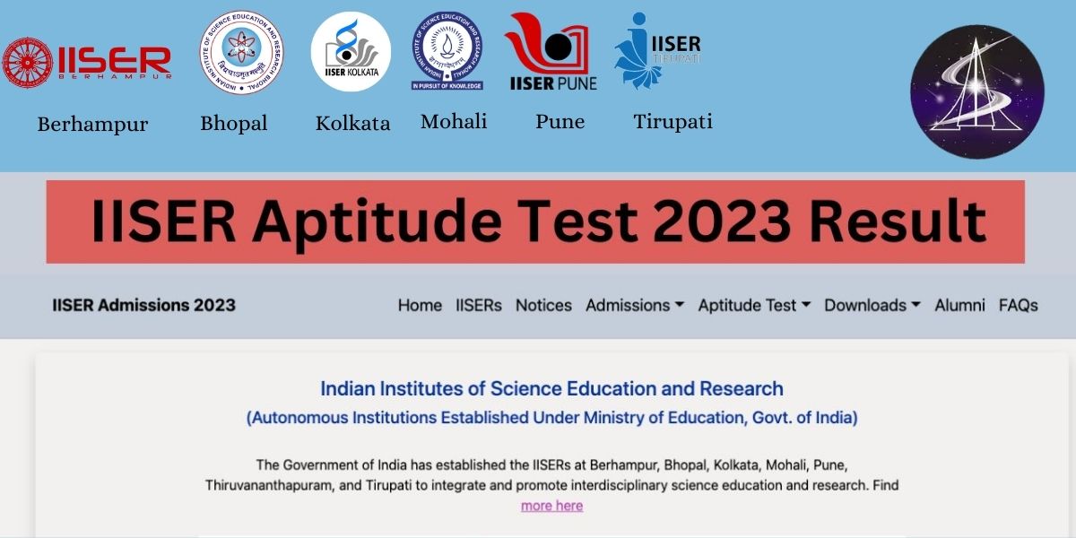 IISER Aptitude Test Result 2023: Step-by-Step Guide to check result